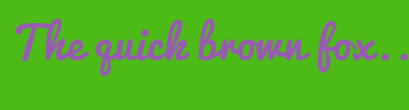 Image with Font Color 9B59B6 and Background Color 4CBB17